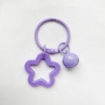Colorful acrylic star keychain. image 6