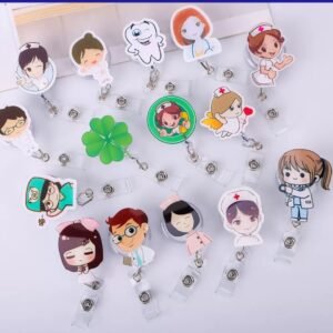 Cute Nurse Retractable Badge Reel